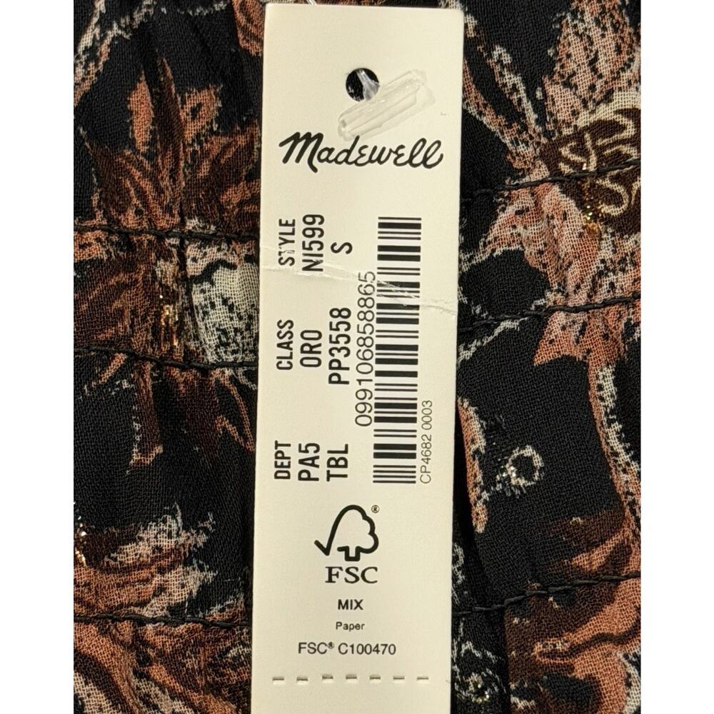 NWT Madewell Ruffle Tiered Pull-On Midi Skirt Women’s Small Floral Spring - Picture 12 of 12